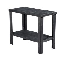 Bord m/hylde Georgia træ sort 90 x 45 x 74 cm